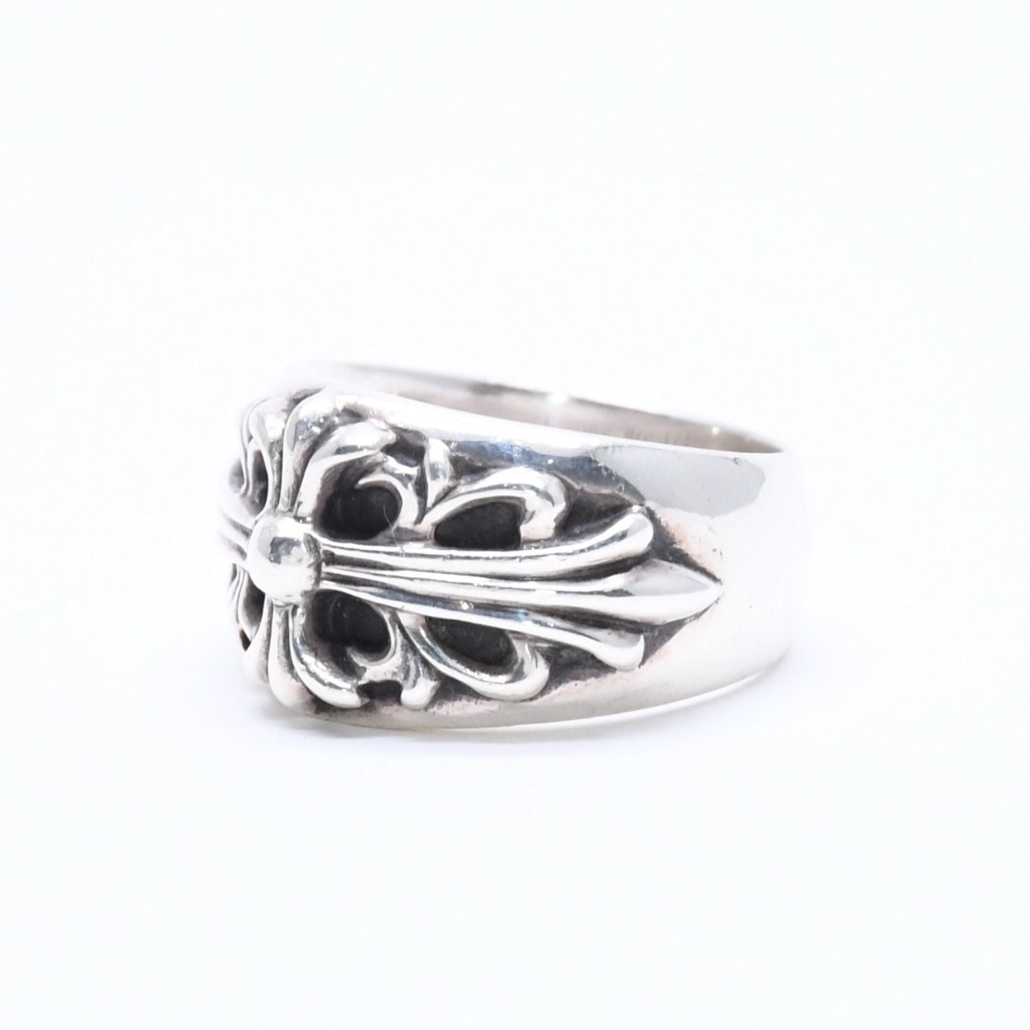 Chrome Hearts Floral Cross Ring Sterling Silver — view 2