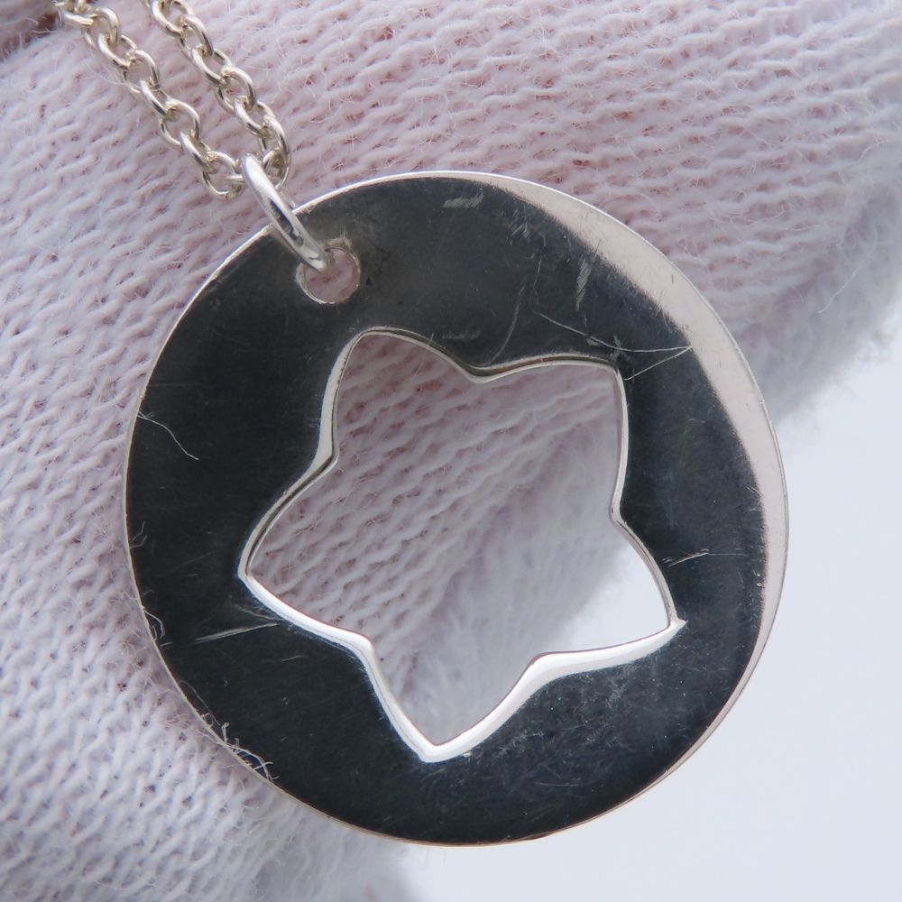 Tiffany & Co Necklace Star Cutout Circle 925 Sterling Silver — view 3
