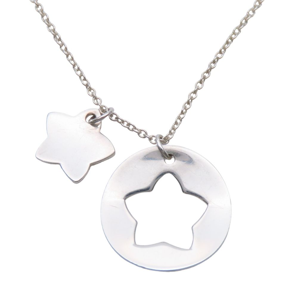Tiffany & Co Necklace Star Cutout Circle 925 Sterling Silver