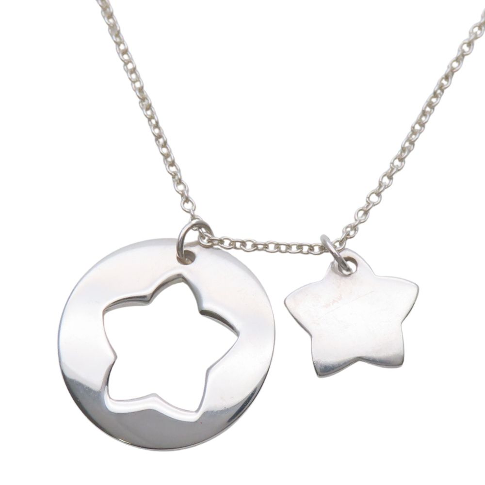 Tiffany & Co Necklace Star Cutout Circle 925 Sterling Silver — view 2