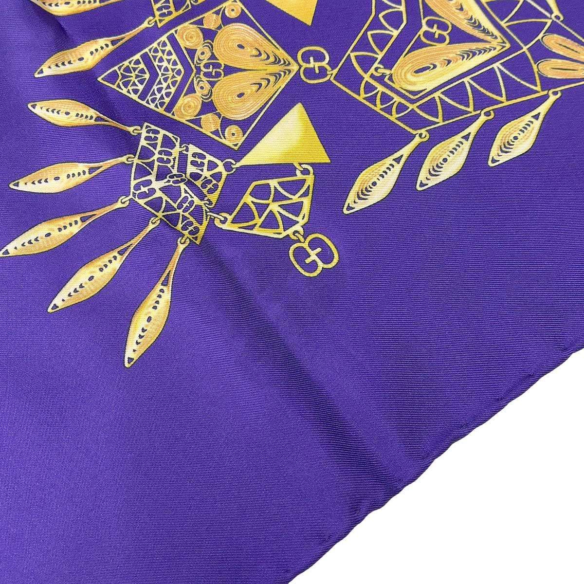 Gucci Silk Scarf Purple — view 4