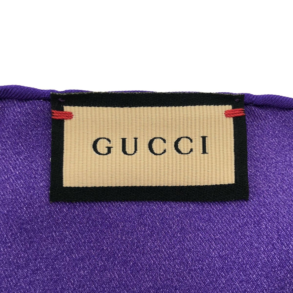 Gucci Silk Scarf Purple — view 3