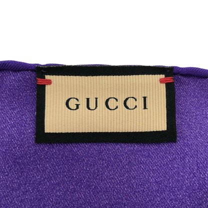 Gucci Silk Scarf Purple — view 3