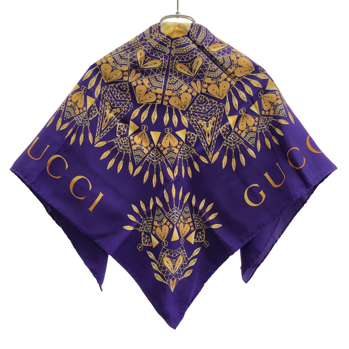 Gucci Silk Scarf Purple — view 2