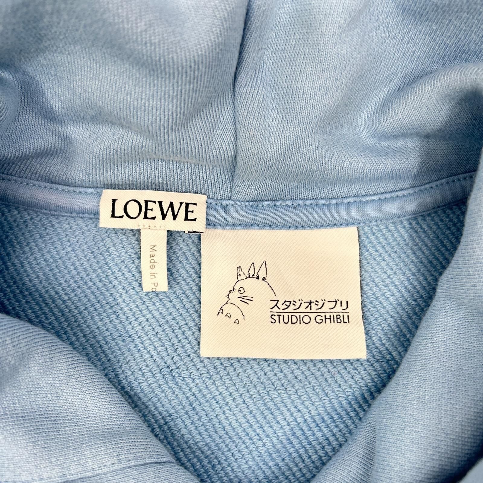 Loewe Studio Ghibli My Neighbor Light Blue Front Print Hoodie XS — view 3