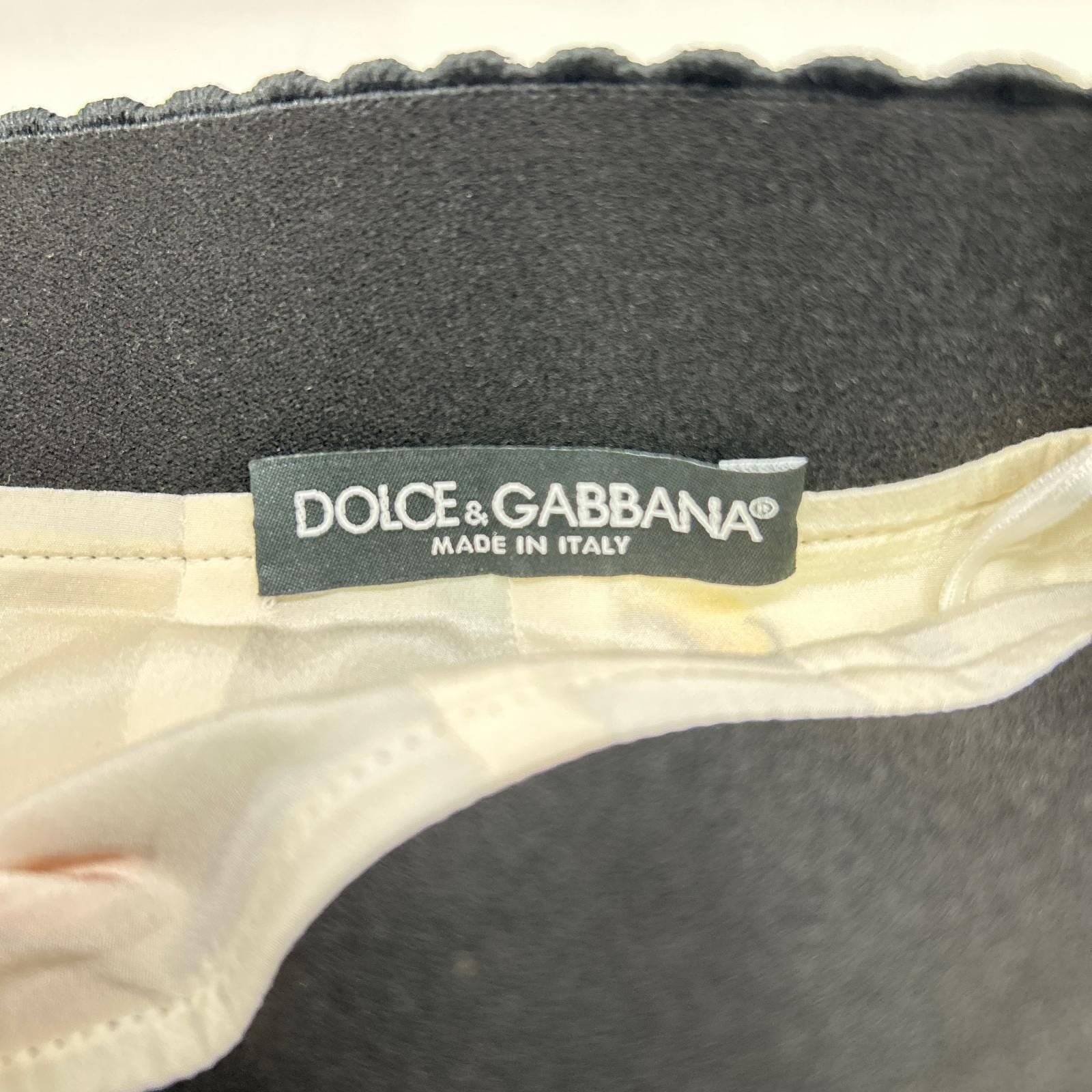 Dolce & Gabbana Multicolor Majolica Print Side Slit Silk Skirt 36 — view 3