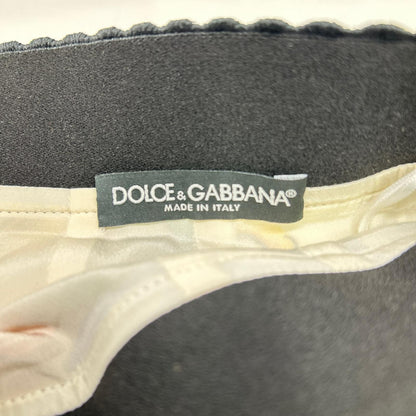Dolce & Gabbana Multicolor Majolica Print Side Slit Silk Skirt 36 — view 3