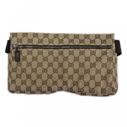 Gucci Waist Bag GG Canvas Beige Silver — view 2
