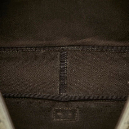 Gucci GG Supreme Sherry Line Messenger Bag Shoulder Back Beige Brown Leather — view 6