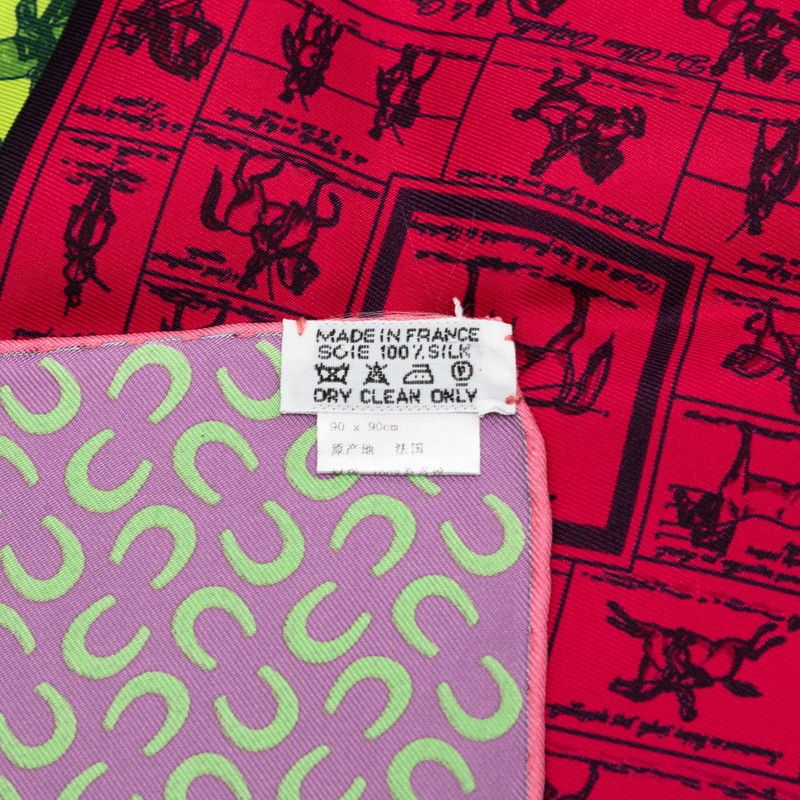 Hermes Carre 90 a Cheval Sur Mon Riding a Horse Scarf Large Multicolor Silk — view 7
