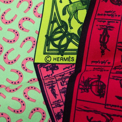 Hermes Carre 90 a Cheval Sur Mon Riding a Horse Scarf Large Multicolor Silk — view 5