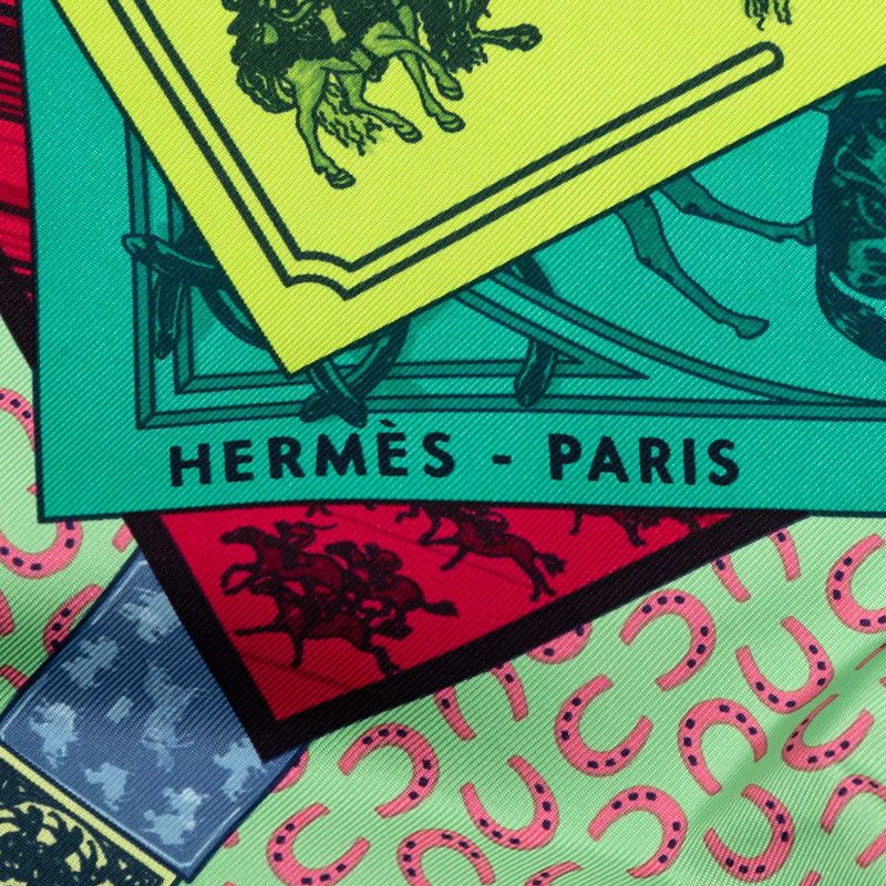 Hermes Carre 90 a Cheval Sur Mon Riding a Horse Scarf Large Multicolor Silk — view 6