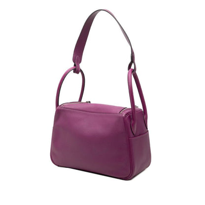 Hermes Lindy 26 Shoulder Bag Anemone Purple Silver Color — view 2