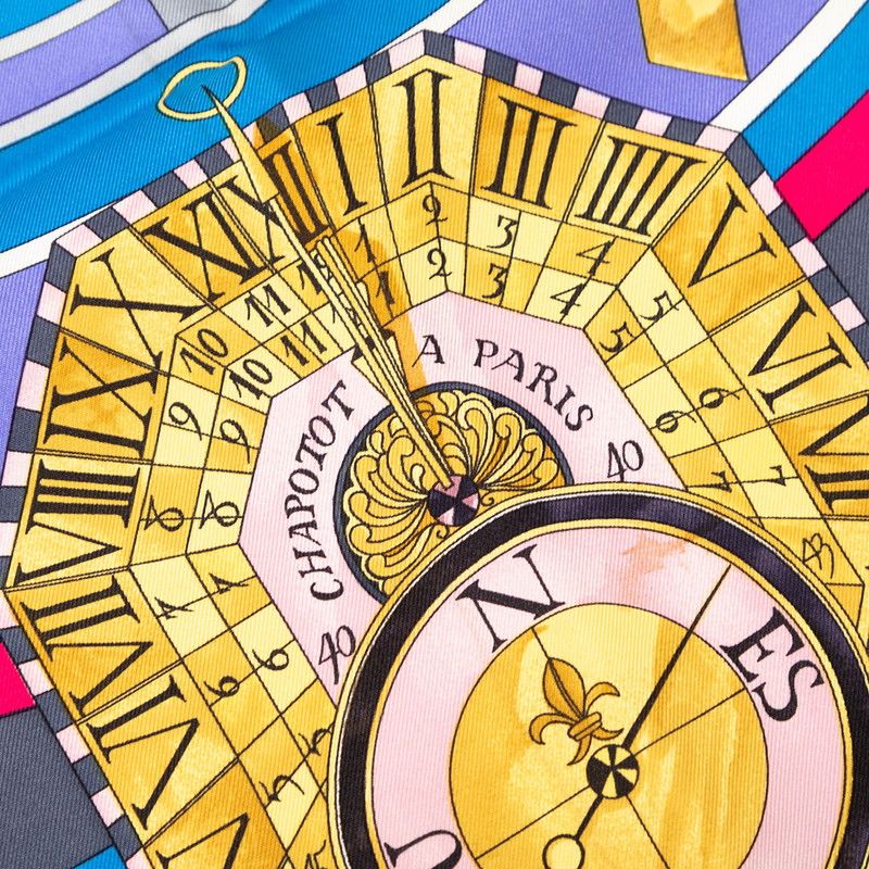 Hermes Carre 90 Parmi les Fleurs Je Compte les Heures Time Spent Among Flowers — view 4
