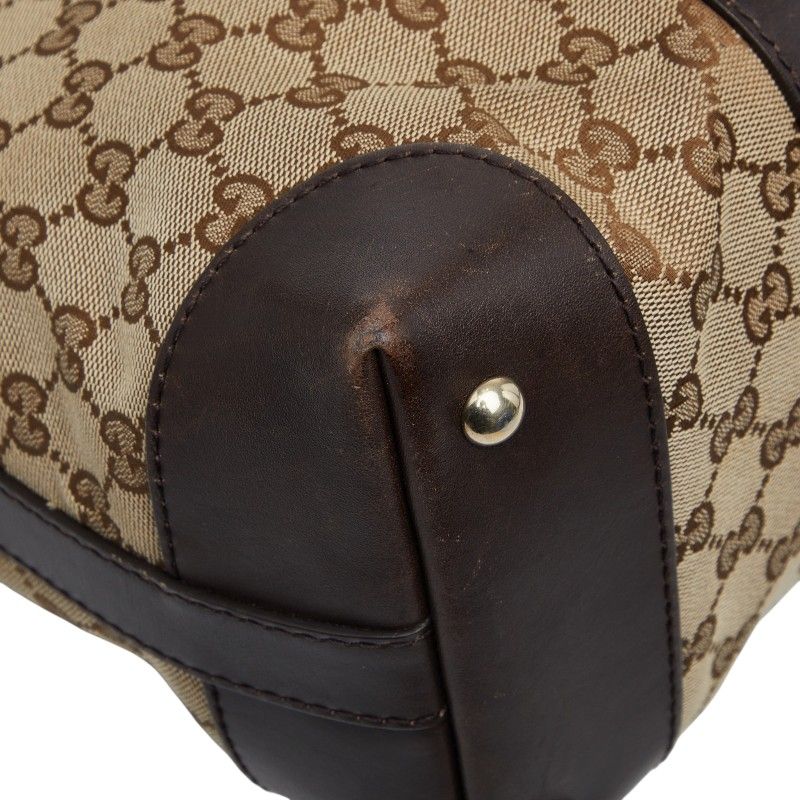 Gucci GG Canvas Sherry Line 2-Way Shoulder Bag Beige Brown — view 7