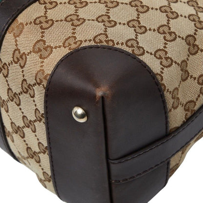 Gucci GG Canvas Sherry Line 2-Way Shoulder Bag Beige Brown — view 4