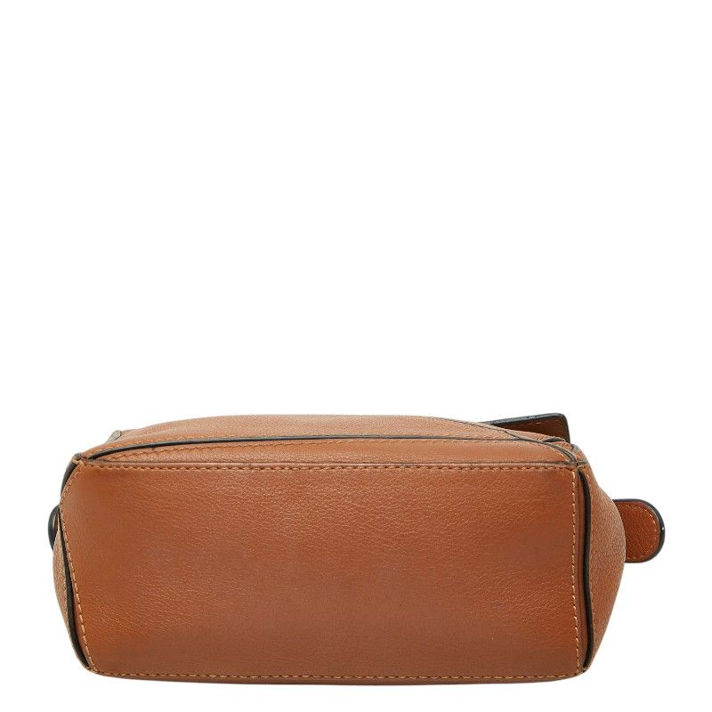 Loewe Anagram Puzzle Mini 2-Way Shoulder Bag Brown Leather — view 3