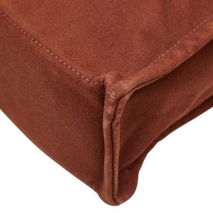 Hermes Full Toe MM Tote Bag Brown Canvas — view 6