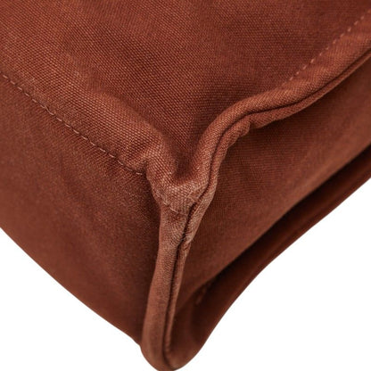 Hermes Full Toe MM Tote Bag Brown Canvas — view 4