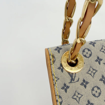 Louis Vuitton Monogram Mini Camille Shoulder Bag Canvas Leather Gray Beige — view 6