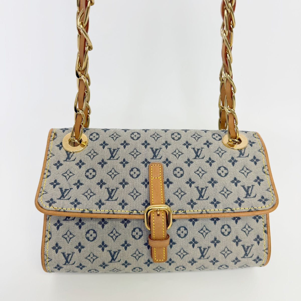 Louis Vuitton Monogram Mini Camille Shoulder Bag Canvas Leather Gray Beige — view 4