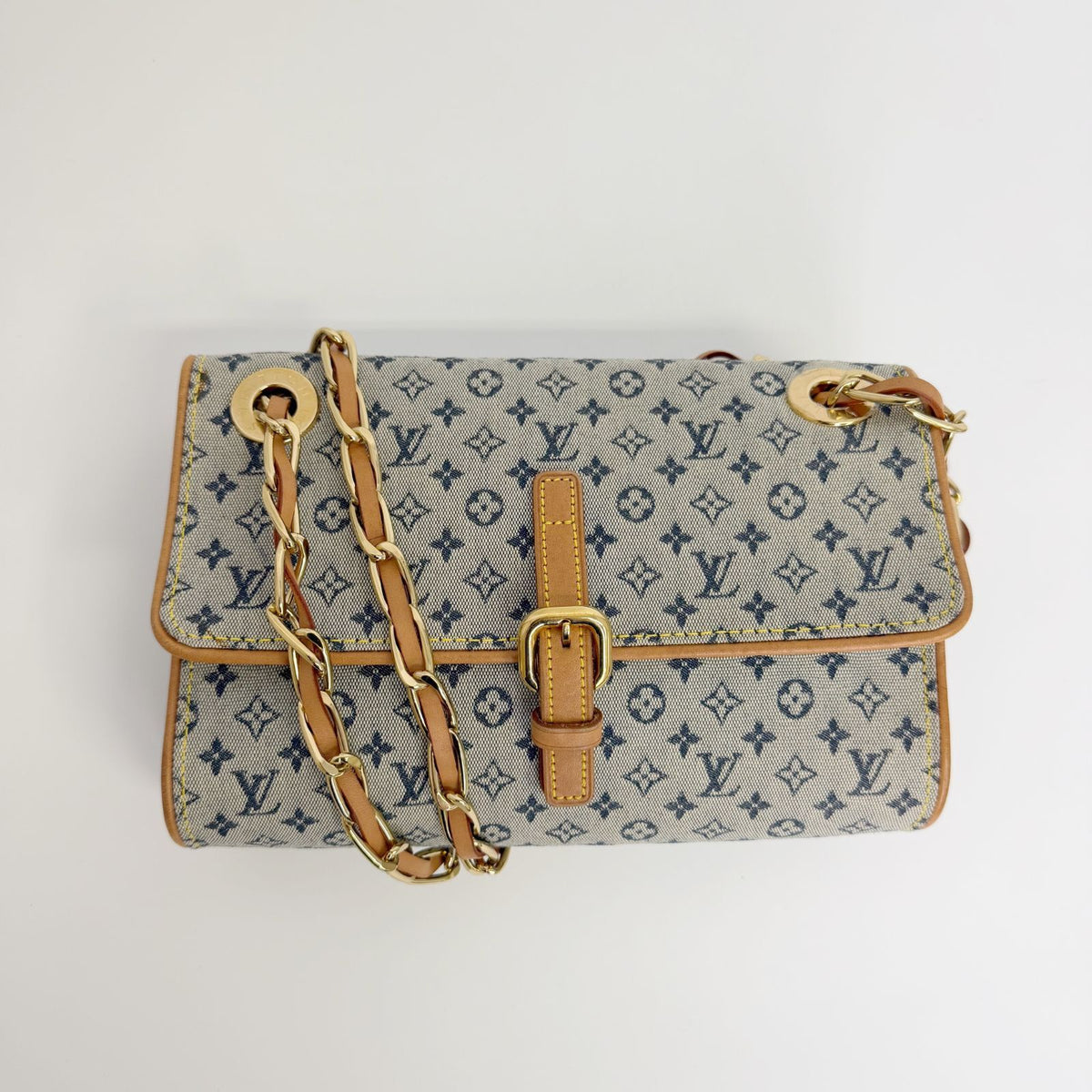 Louis Vuitton Monogram Mini Camille Shoulder Bag Canvas Leather Gray Beige — view 3