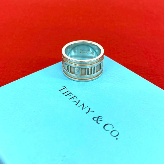 Tiffany & Co Vintage Atlas Ring 925 Sterling Silver