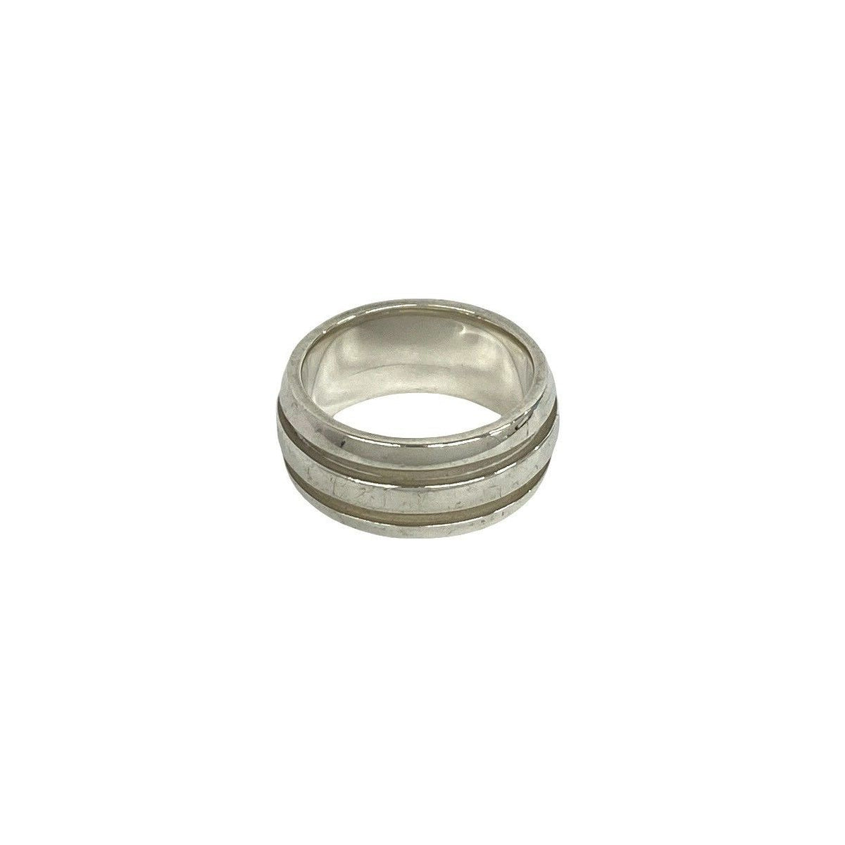 Tiffany & Co Vintage Groove Double Line Ring 925 Sterling Silver — view 6