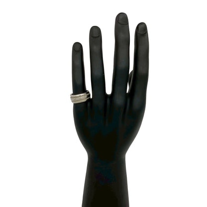 Tiffany & Co Vintage Groove Double Line Ring 925 Sterling Silver — view 2