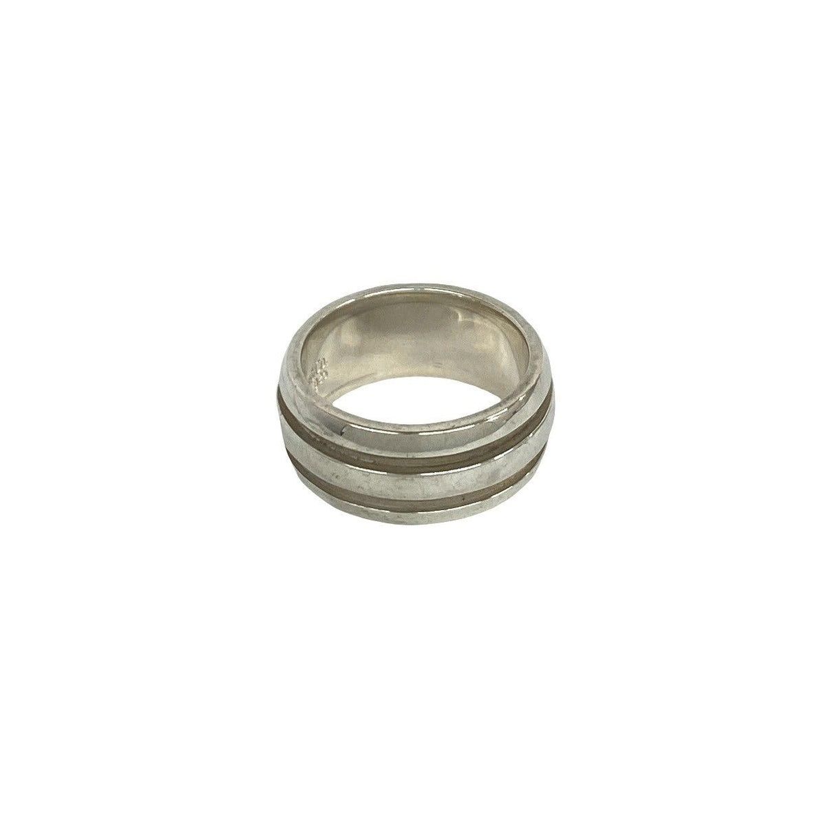 Tiffany & Co Vintage Groove Double Line Ring 925 Sterling Silver — view 5