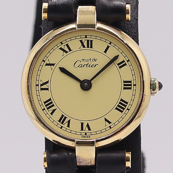 Cartier Must Vendome 18 Quartz Ivory Dial Watch
