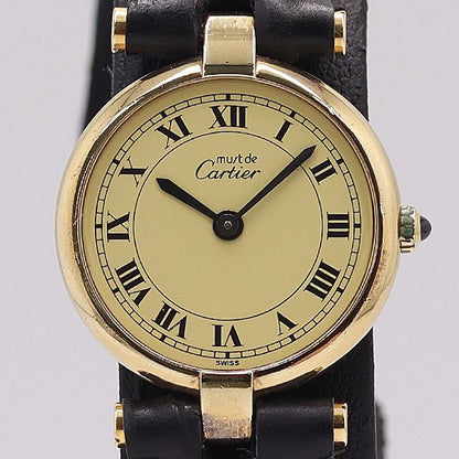 Cartier Must Vendome 18 Quartz Ivory Dial Watch