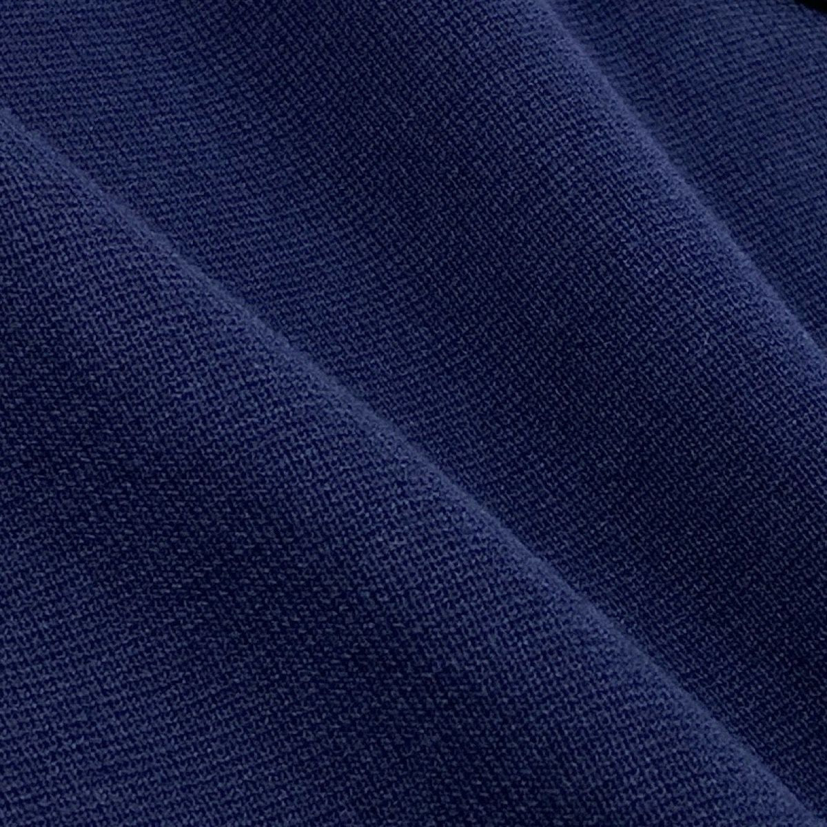 Saint Laurent Knit Coat Striped Pattern L Navy — view 7