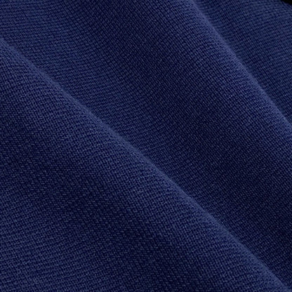 Saint Laurent Knit Coat Striped Pattern L Navy — view 7