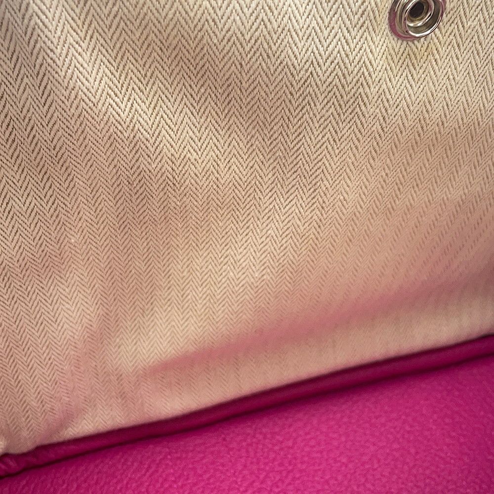Hermes Tote Bag Garden Party TPM Lo-z Purple Silver Negotiating — view 8