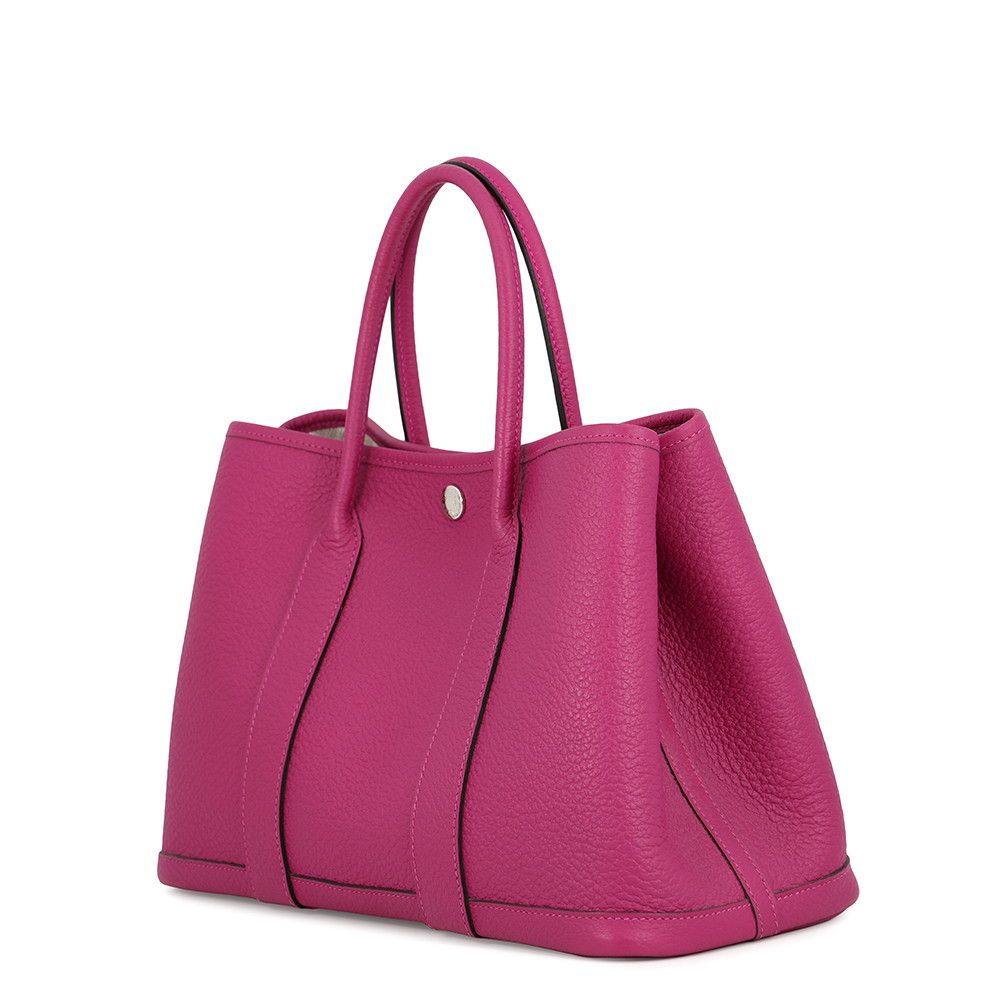 Hermes Tote Bag Garden Party TPM Lo-z Purple Silver Negotiating — view 2