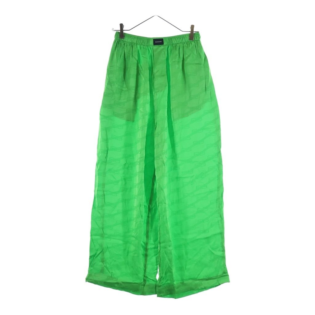 Balenciaga BB Monogram Pajama Pants Green