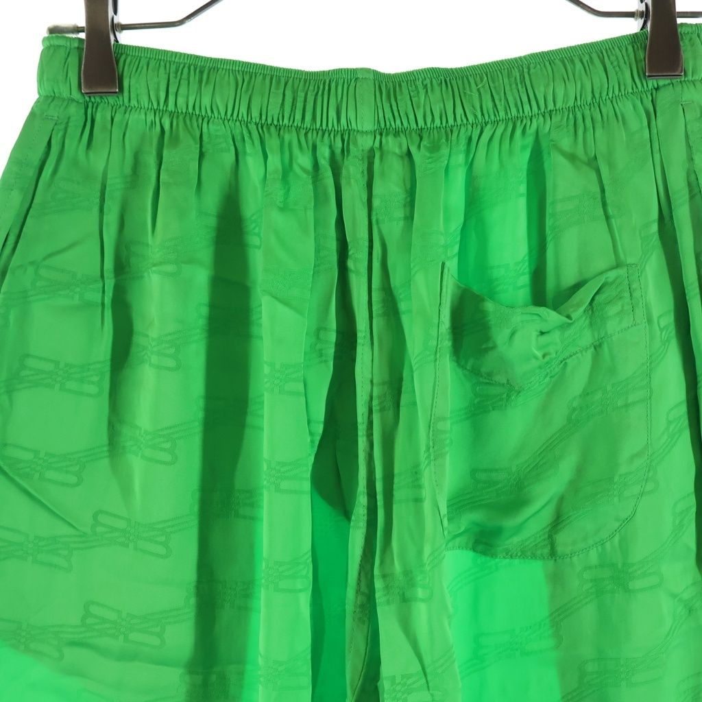 Balenciaga BB Monogram Pajama Pants Green — view 4