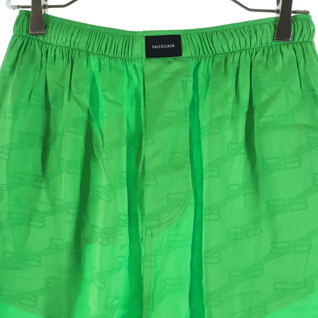 Balenciaga BB Monogram Pajama Pants Green — view 3