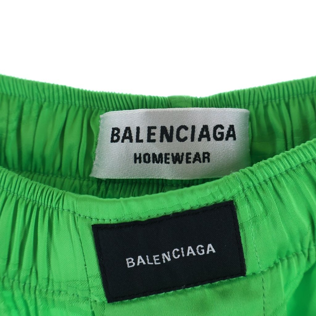 Balenciaga BB Monogram Pajama Pants Green — view 6