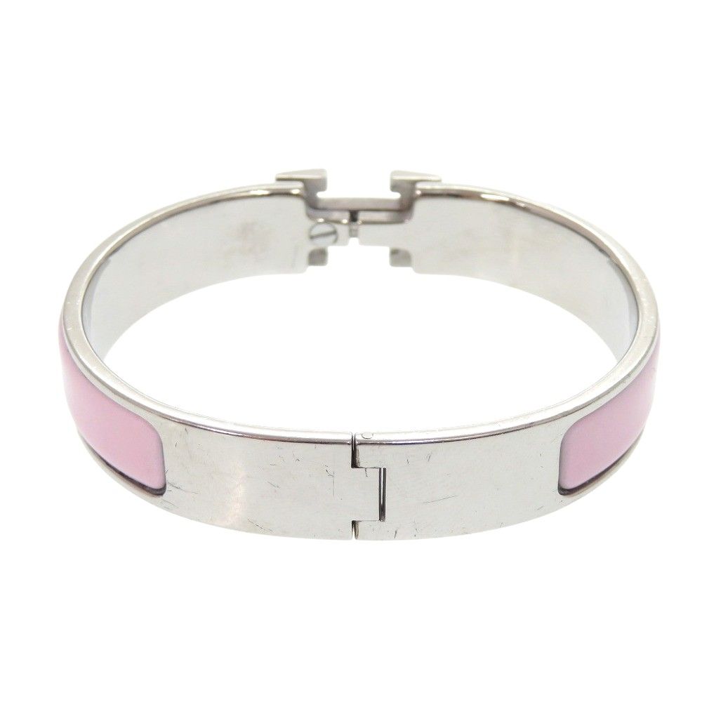 Hermes Clic H PM Bangle Metal RosecanPink Bracelet — view 2