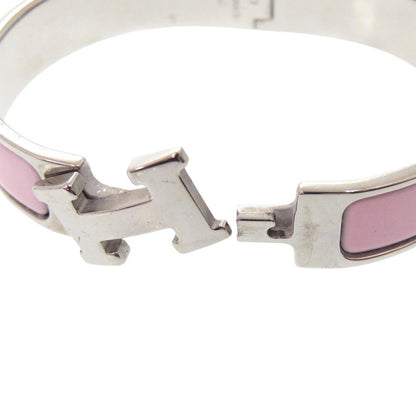 Hermes Clic H PM Bangle Metal RosecanPink Bracelet — view 3