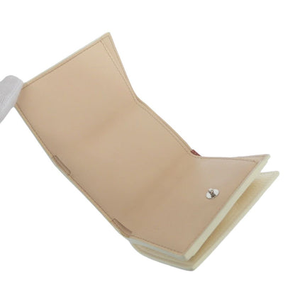 Loro Piana Trifold Wallet Leather Compact White — view 4