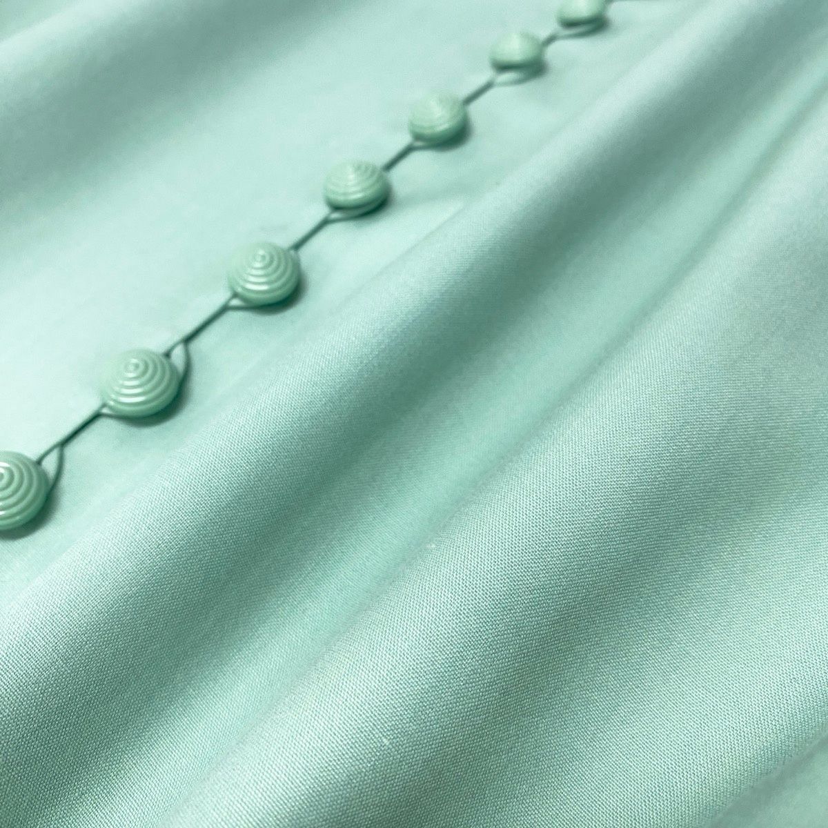 Saint Laurent Collarless Jacket Lightweight M Light Green — view 7