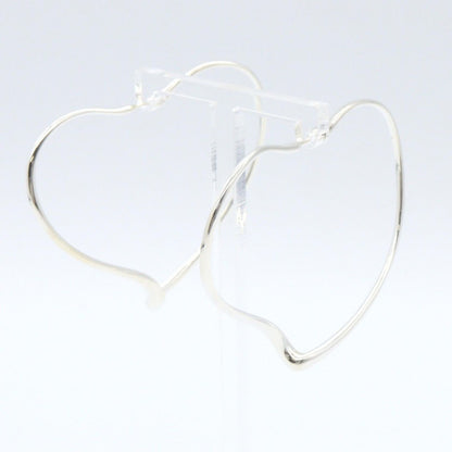 Tiffany & Co Single Earring Open Heart Hoop 925 Sterling Silver — view 2
