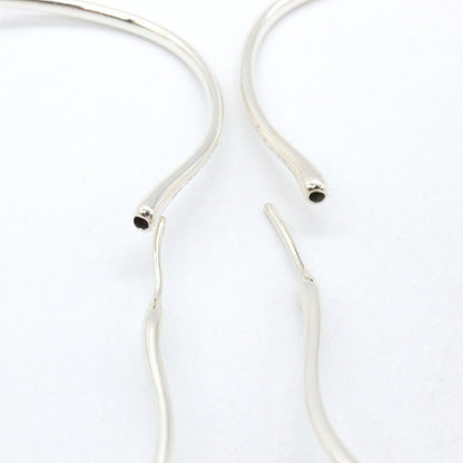 Tiffany & Co Single Earring Open Heart Hoop 925 Sterling Silver — view 5
