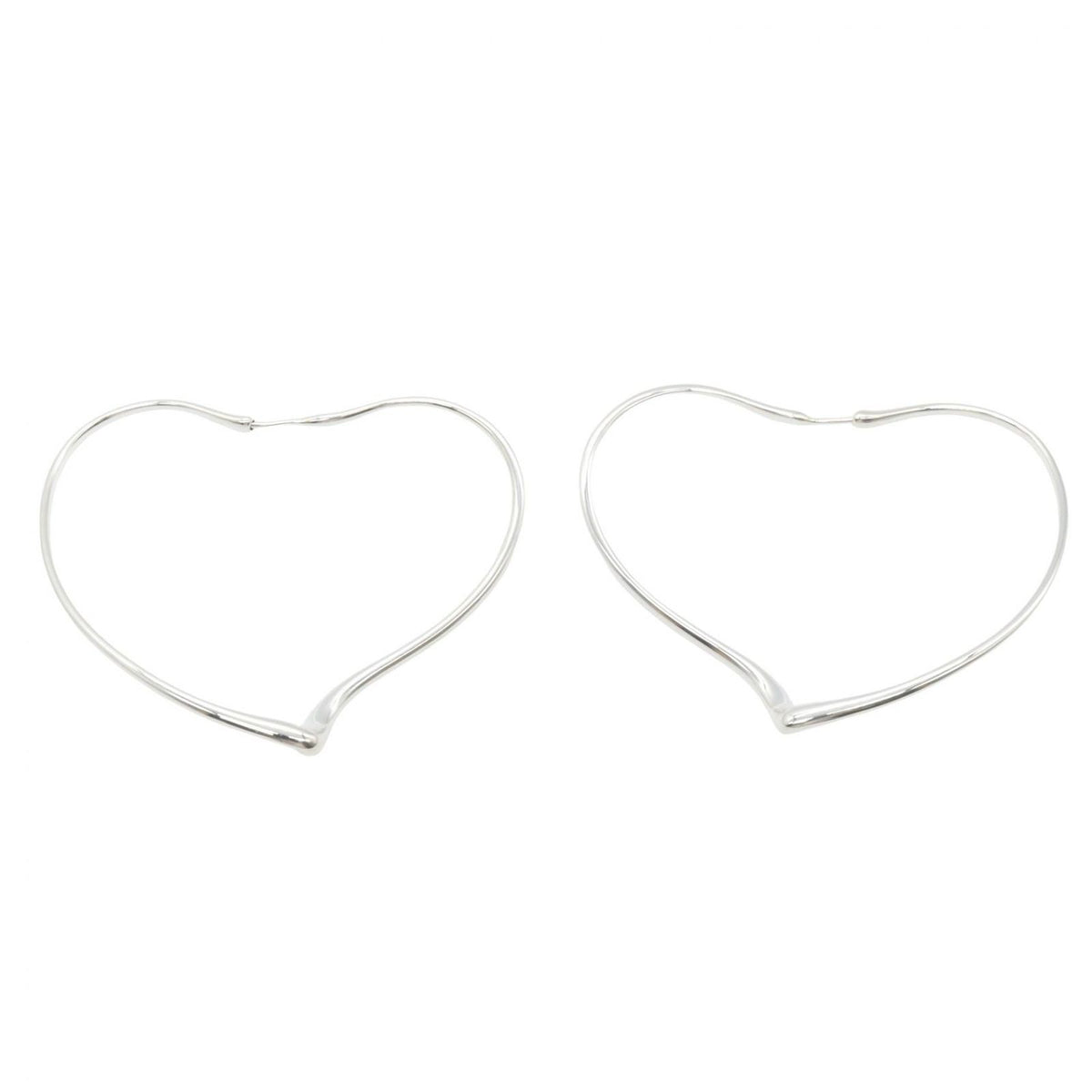 Tiffany & Co Single Earring Open Heart Hoop 925 Sterling Silver — view 3