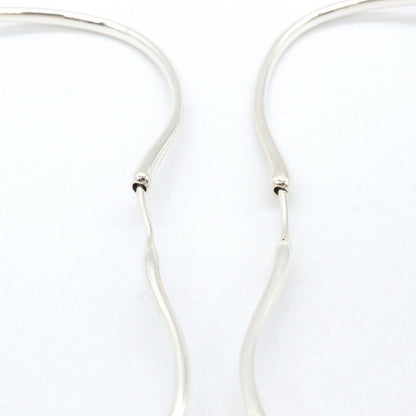 Tiffany & Co Single Earring Open Heart Hoop 925 Sterling Silver — view 4