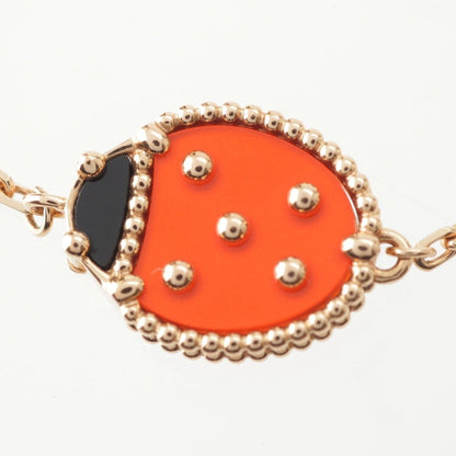 Van Cleef & Arpels Onyx Carnellian Lucky Spring Ladybug Bracelet Yellow Gold YG — view 3