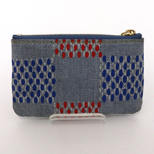 Louis Vuitton Pochette Cles Key Case Blue Key Holder — view 2